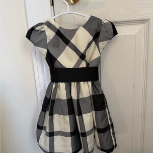 Ralph Lauren Black and Cream plaid baby holiday Dress